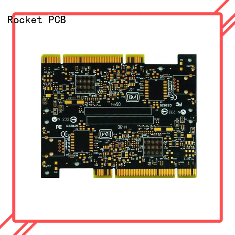 Rocket PCB plated gold bonding finger pcb connector for import