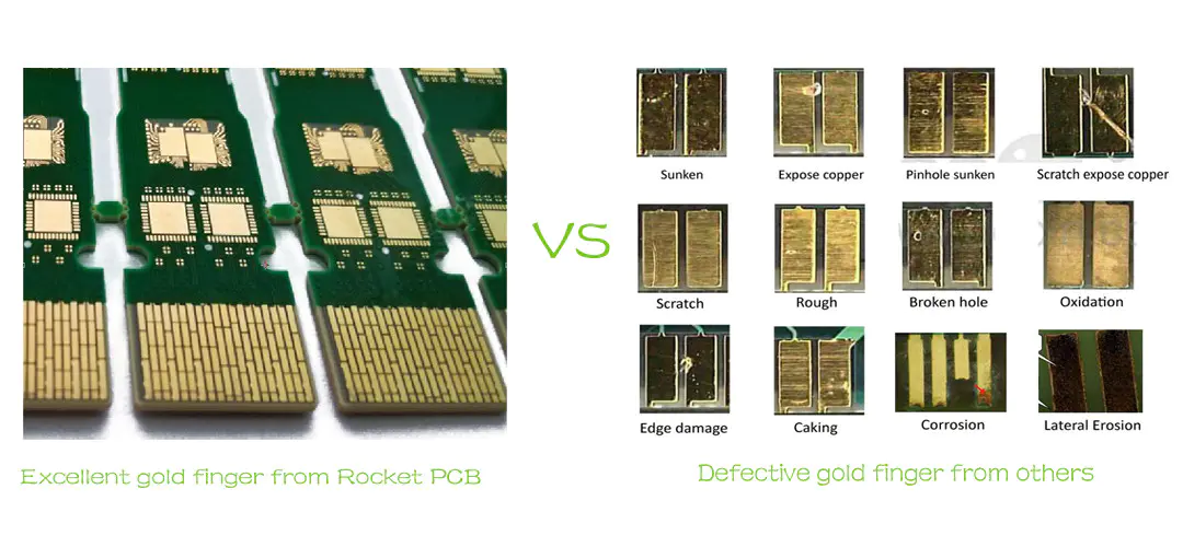 Rocket PCB professional gold finger pcb plating for import