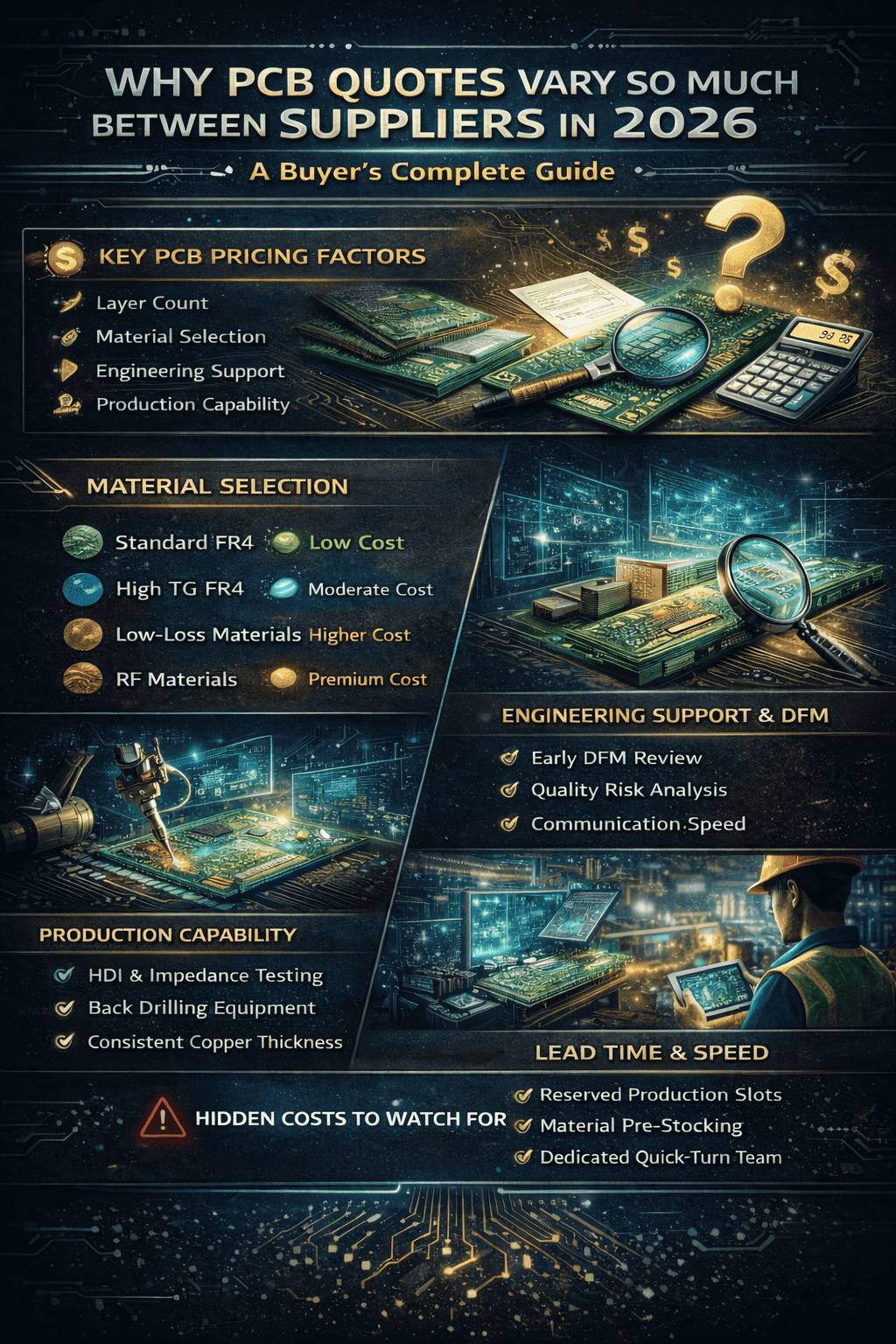 Why PCB Quotes Vary So Much Between Suppliers in 2026: A Buyer's Complete Guide