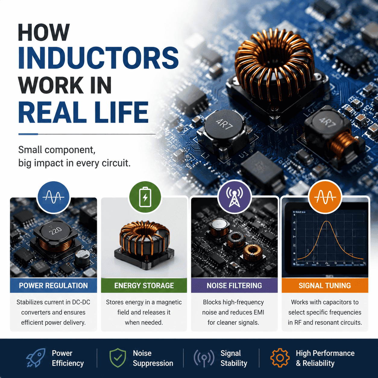 Inductors in Real-World Circuits: Practical Applications Beyond Theory